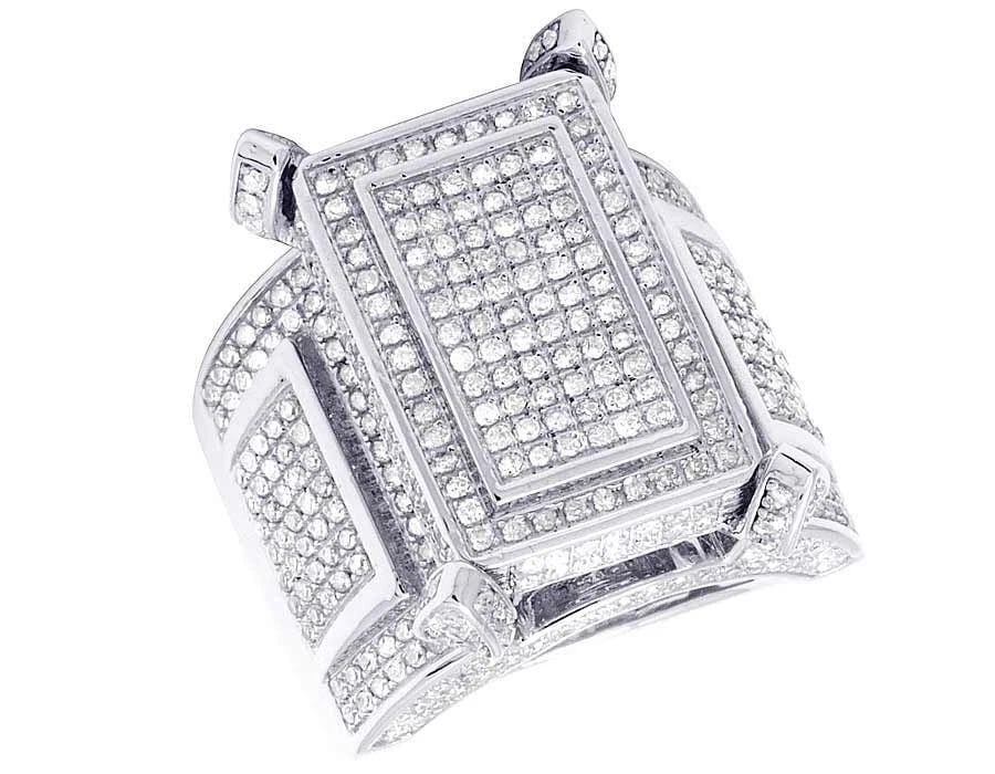 10K WHITE GOLD DIAMOND SQUARE ENGAGEMENT RING: 10K White Gold Diamond Square Engagement Ring Brand: None Type/Style: Ring Material: 10K White Gold, Main Stone/Creation Natural Color: WHITE GOLD Size: 7 US Accessories: None Accessories