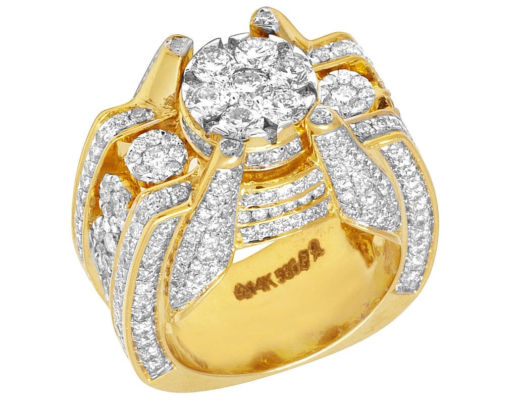 MENS 14K YELLOW GOLD PRONG CLAW DESIGNER PINKY RING: Mens 14K Yellow Gold Prong Claw Designer Pinky Ring Brand: None Type/Style: Ring Material: 14K Yellow Gold, Main Stone/Creation Natural Color: Yellow Gold Size: 10US Accessories: None Acce