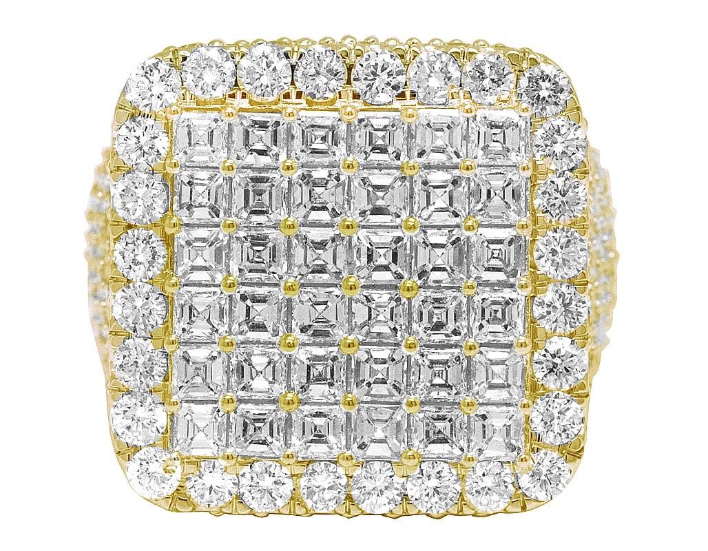 EMERALD-CUT DIAMOND SQUARE PINKY RING - 3