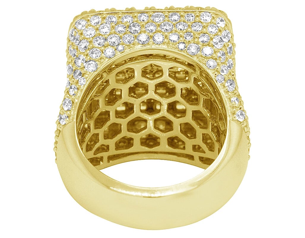 EMERALD-CUT DIAMOND SQUARE PINKY RING - 5