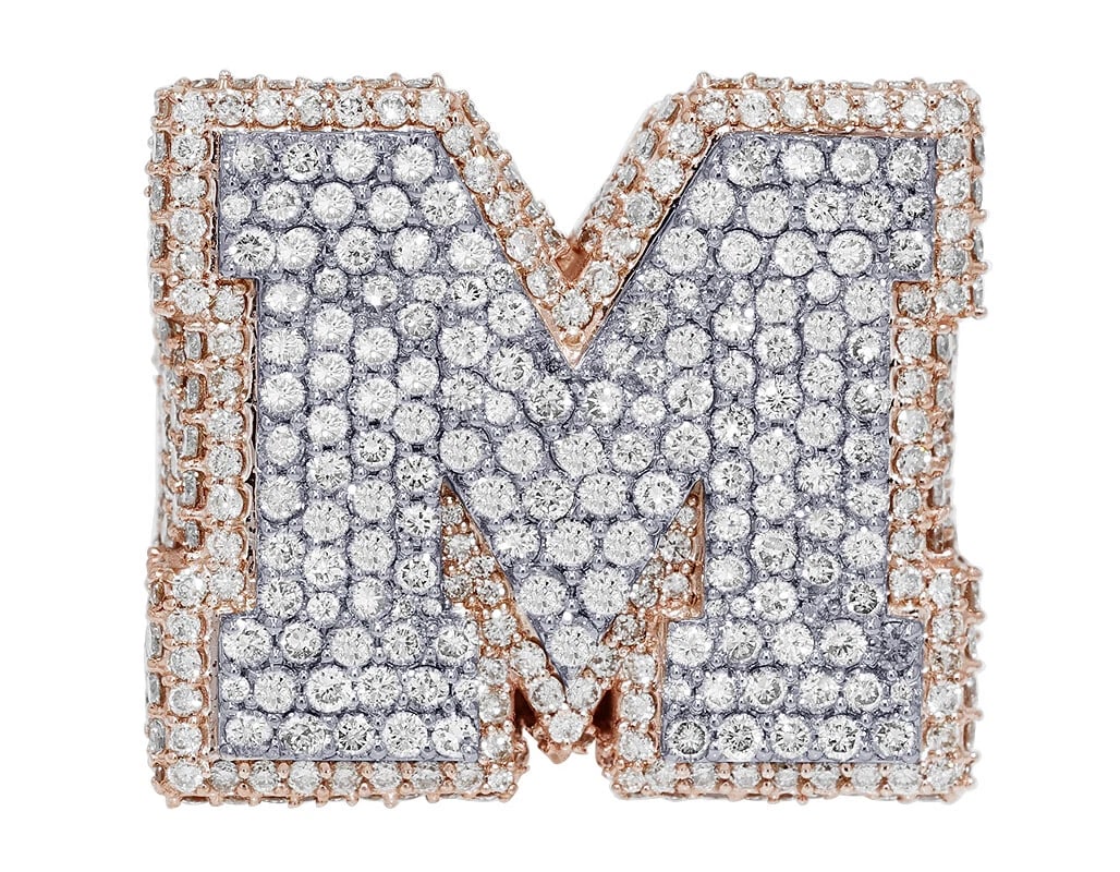 M INITIAL EGL DIAMOND RING - 2