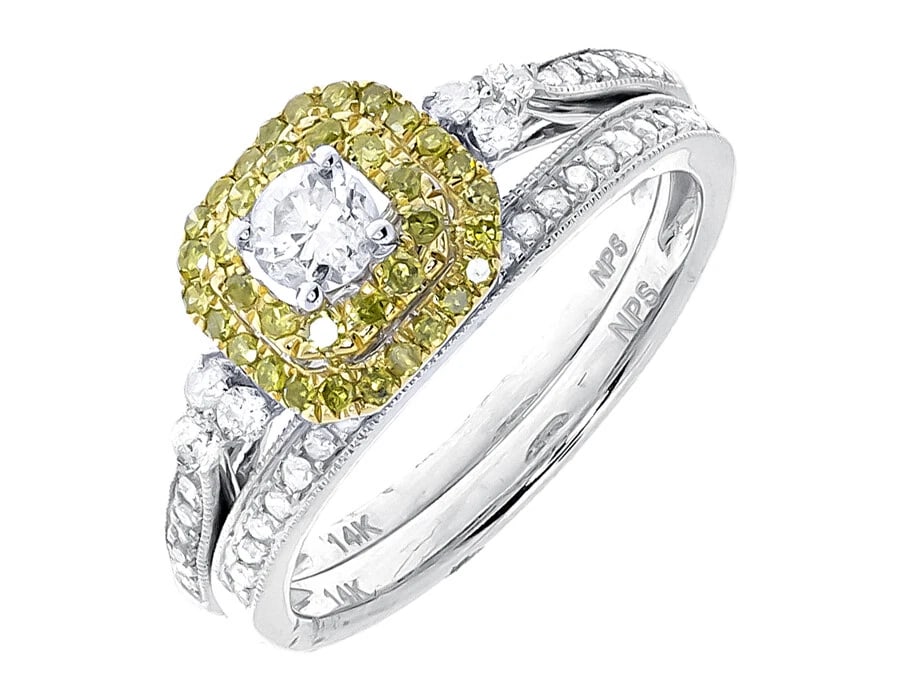 14K WHITE GOLD ROUND SOLITAIRE DIAMOND BRIDAL WEDDING RING: 14k White Gold Round Solitaire Diamond Bridal Wedding Ring Brand: None Type/Style: Ring Material: 14K White Gold, Main Stone/Creation Natural Color: White Gold Size: 7US Accessories: None Accessories