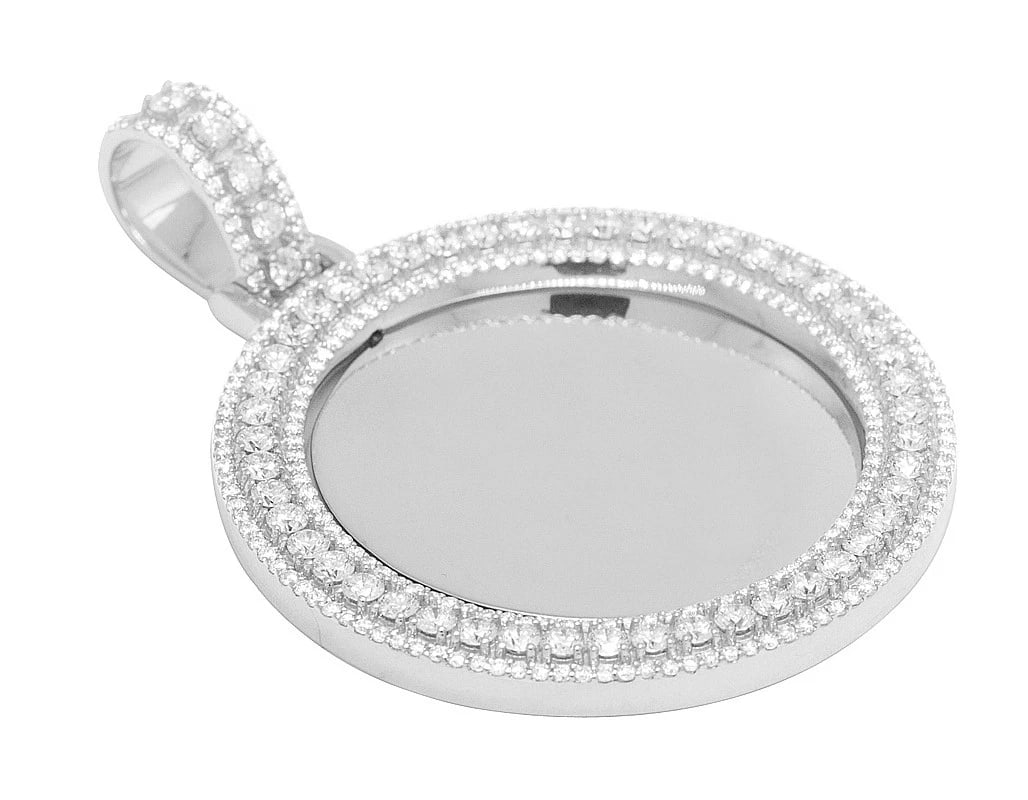 ROUND SHAPED SWIVEL MEMORY FRAME PENDANT - 2