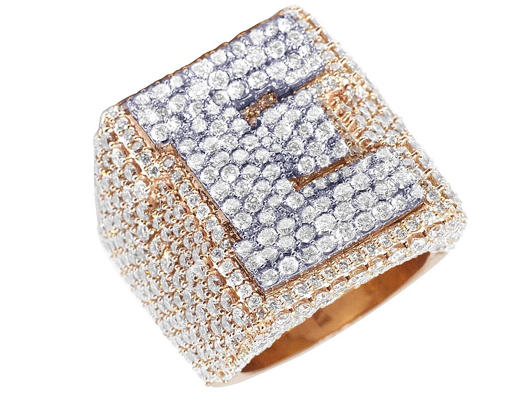 E INITIAL EGL DIAMOND RING 10K ROSE GOLD: E Initial EGL Diamond Ring 10k Rose Gold Brand: None Type/Style: Ring Material: 10k Rose Gold, Main Stone/Creation Natural Color: Rose Gold Size: 9 US Accessories: None Accessories Notice: