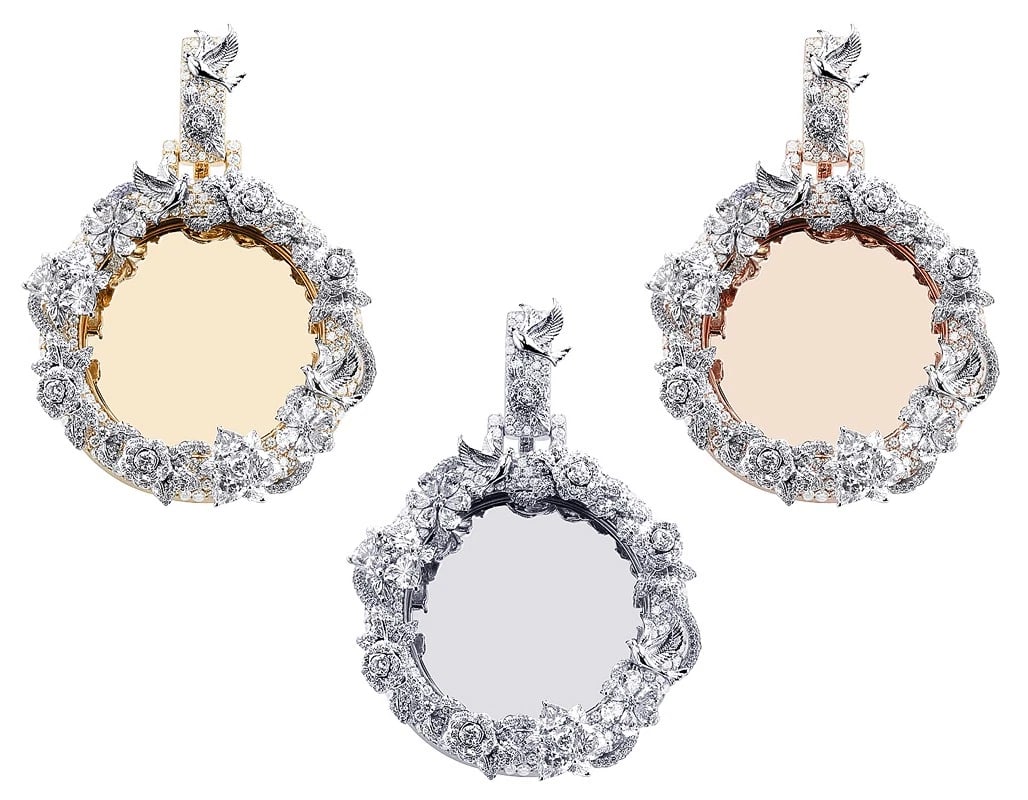 ETERNAL BLOSSOM DIAMOND CIRCLE MEMORY PENDANT: Eternal Blossom Diamond Circle Memory Pendant Brand: None Type/Style: Pendant Material: 10kMulti-Tone Gold, Main Stone/Creation Natural Color: Multi-Tone Gold Size: Dimension L2.2" W1.6" Accessori