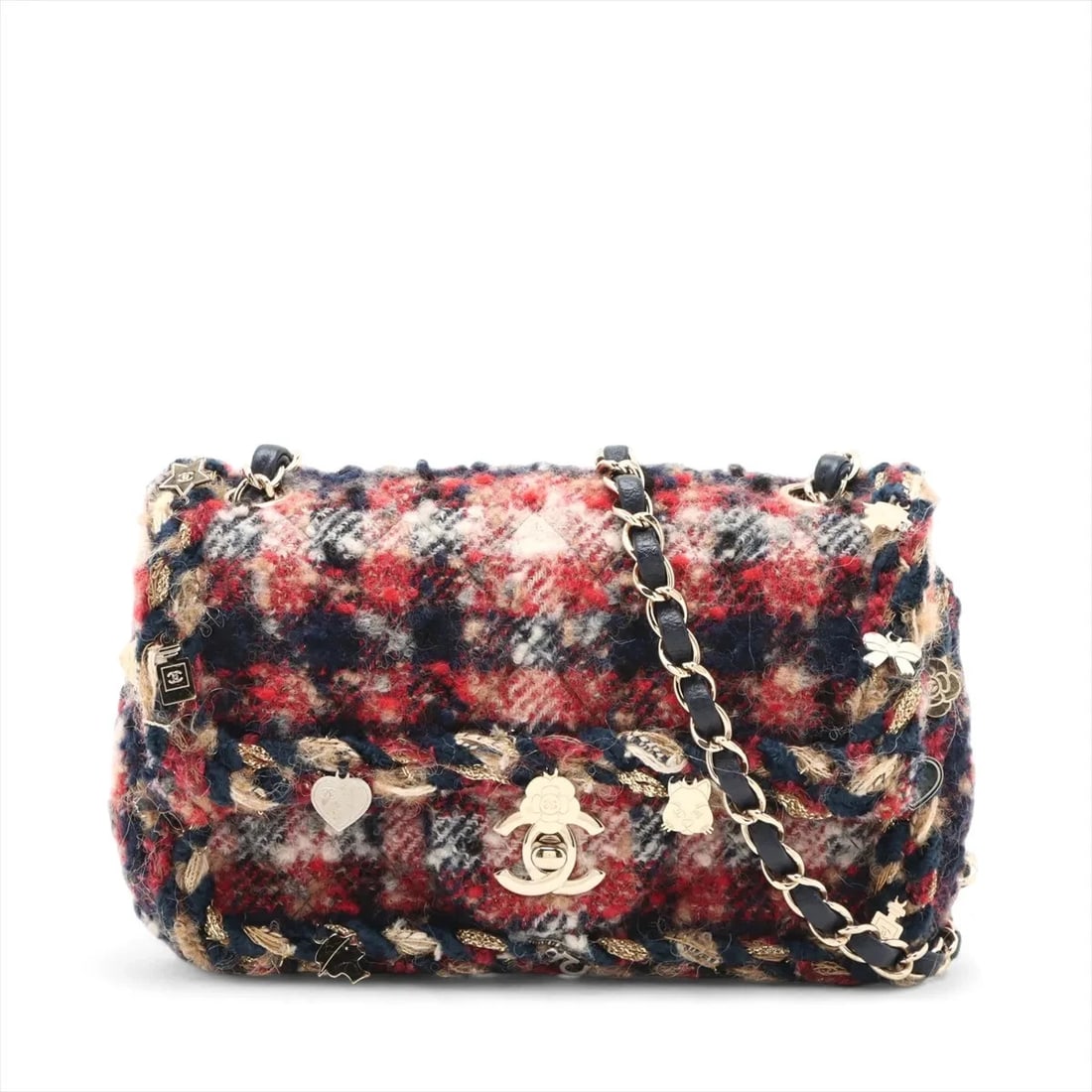 CHANEL MINI MATELASSE TWEED X LEATHER CHAIN BAG SHOULDER BAG: Chanel Mini Matelasse tweed x leather Chain Bag Shoulder bag Brand: Chanel Type/Style: Shoulder bag Material: Tweed x Leather Color: Multicolor Size: Height:5.1inch Length:7.7inch Depth:3.5inch Ac