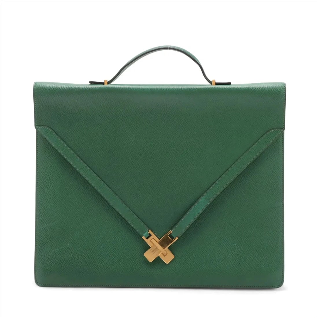 HERMES KELLY CROSS CUSHBELL VERT BENGALE HANDBAG: Hermes Kelly Cross Cushbell Vert bengale Handbag Brand: Hermès Type/Style: Hand bag Material: Cushbell Color: Vert bengale Size: Height:10.8inch Length:13.2inch Depth:1.0inch Handle height:1.8inch