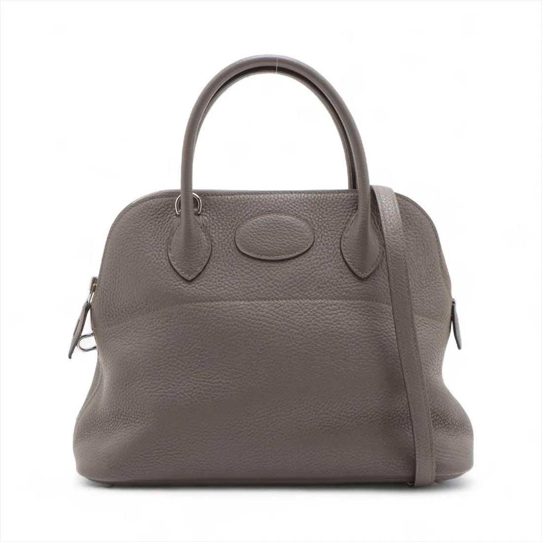 HERMES BOLIDE 31 TAURILLON CLEMENCE ETAIN HANDBAG: Hermes Bolide 31 Taurillon Clemence Etain Handbag Brand: Hermès Type/Style: Hand bag Material: Taurillon Clemence Color: Etain Size: Height:8.9inch Length:12.2inch Depth:4.7inch Handle height:3.9inch