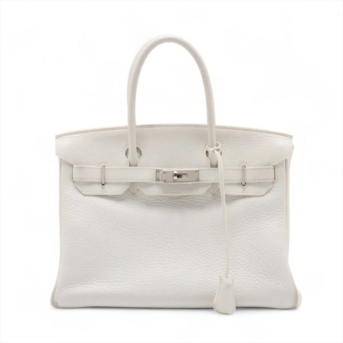 HERMES BIRKIN 30 LE TOURNAY TAURILLON CLEMENCE HANDBAG: Hermes Birkin 30 Le Tournay Taurillon Clemence Handbag Brand: Hermès Type/Style: Hand bag Material: Taurillon Clemence Color: White Size: Height:8.9inch Length:11.4inch Depth:5.9inch Handle height:3.