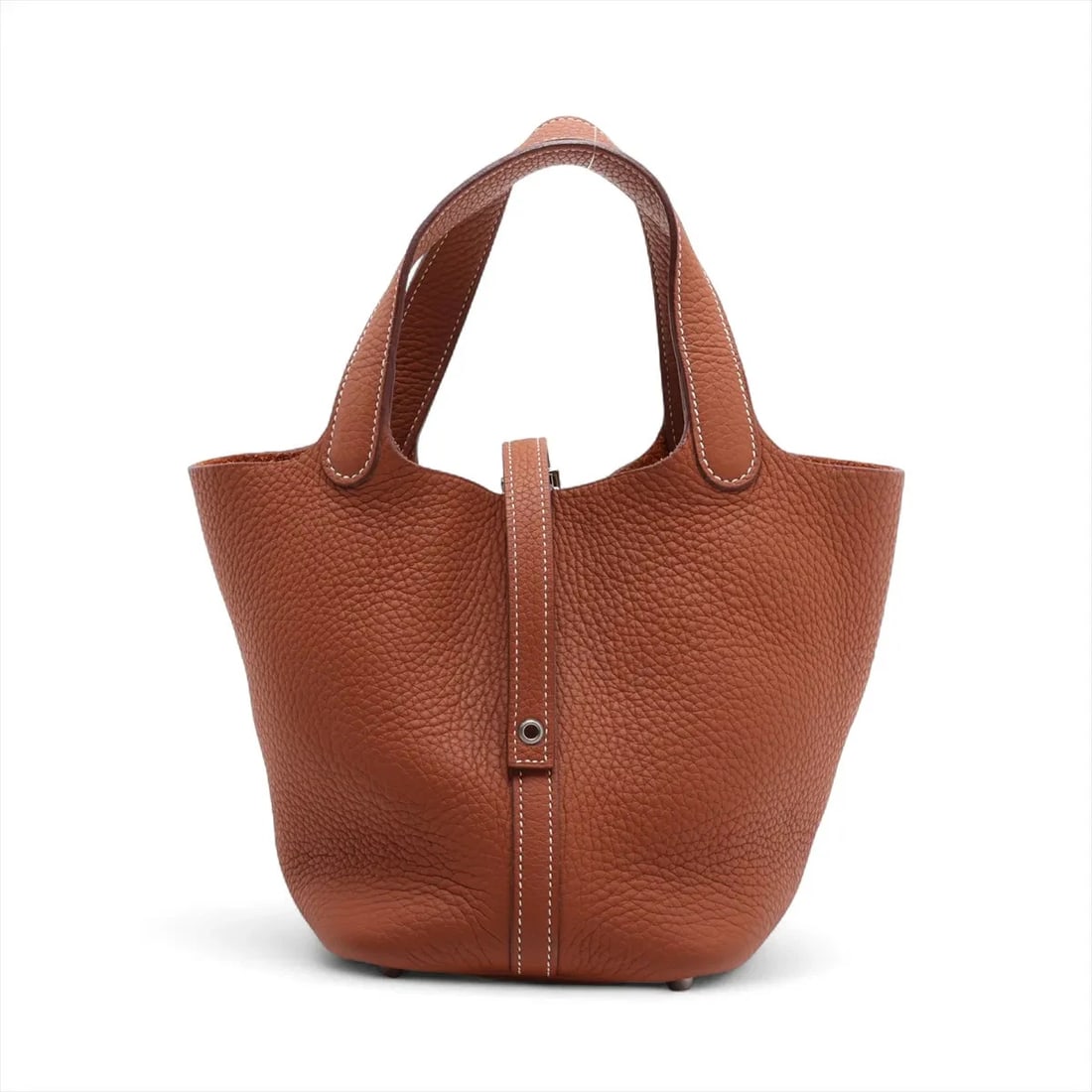 HERMES PICOTIN LOCK 18 PM TAURILLON CLEMENCE HANDBAG: Hermes Picotin Lock 18 PM Taurillon Clemence Handbag Brand: Hermès Type/Style: Hand bag Material: Taurillon Clemence Color: Gold Size: Height:7.1inch Length:7.1inch Depth:5.1inch Handle height:4.7inc