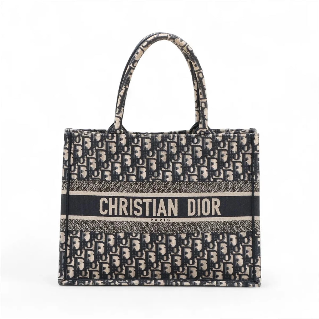 CHRISTIAN DIOR OBLIQUE BOOK TOTE MEDIUM CANVAS TOTE BAG TOTE BAG: Christian Dior Oblique Book Tote Medium canvas Tote bag Tote bag Brand: Christian Dior Type/Style: Tote bag Material: Canvas Color: Navy Blue Size: Height:10.6inch Length:14.2inch Depth:6.7inch Handle