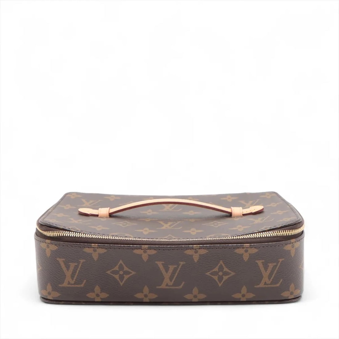 LOUIS VUITTON MONOGRAM NICE TRUE BIJOU VANITY BAG: Louis Vuitton Monogram Nice True Bijou Vanity bag Brand: Louis Vuitton Type/Style: Vanity bag Material: NONE Color: Brown Size: Height:2.6inch Length:8.9inch Depth:6.3inch Handle height:1.2inch Ac