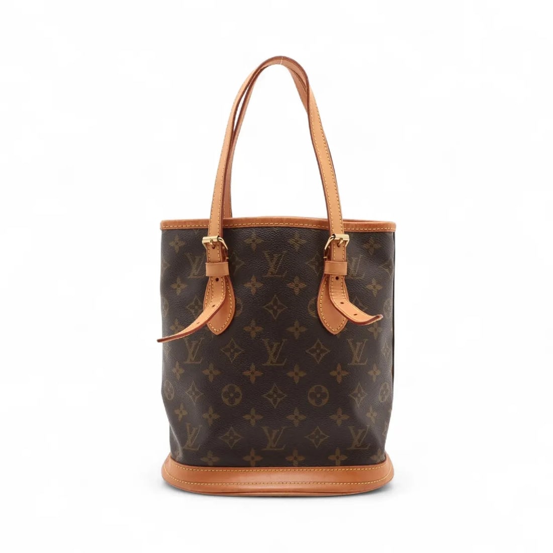 LOUIS VUITTON MONOGRAM BUCKET PM TOTE BAG: Louis Vuitton Monogram Bucket PM Tote bag Brand: Louis Vuitton Type/Style: Tote bag Material: NONE Color: Brown Size: Height:10.2inchLength:9.1inchDepth:6.3inch Accessories: None Accessori