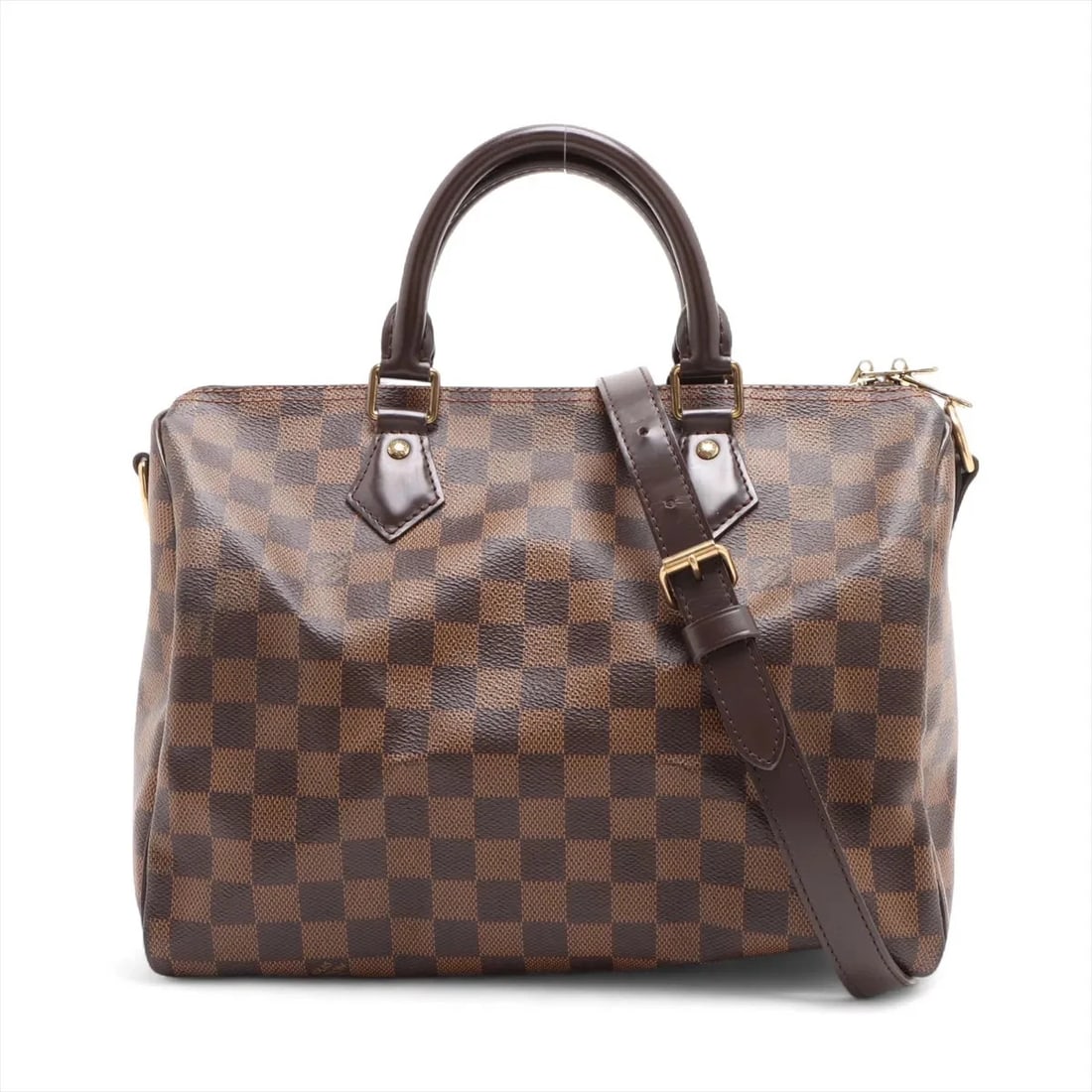 LOUIS VUITTON DAMIER SPEEDY BANDOULIÈRE 30 HANDBAG: Louis Vuitton Damier Speedy Bandoulière 30 Handbag Brand: Louis Vuitton Type/Style: Hand bag Material: NONE Color: Brown Size: Height:8.5inch Length:12.0inch Depth:6.9inch Handle height:3.5inch Ac