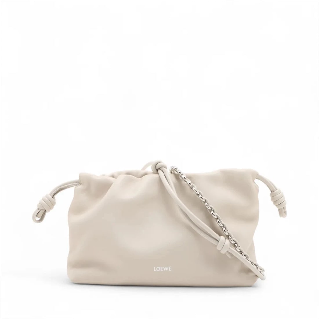 LOEWE FLAMENCO PERTH MEDIUM LEATHER 2 WAY SHOULDER BAG SHOULDER BAG: Loewe Flamenco Perth Medium Leather 2 Way Shoulder Bag Shoulder bag Brand: Loewe Type/Style: Shoulder bag Material: Leather Color: White Size: Height:7.3inch Length:11.2inch Depth:4.1inch Handle heigh