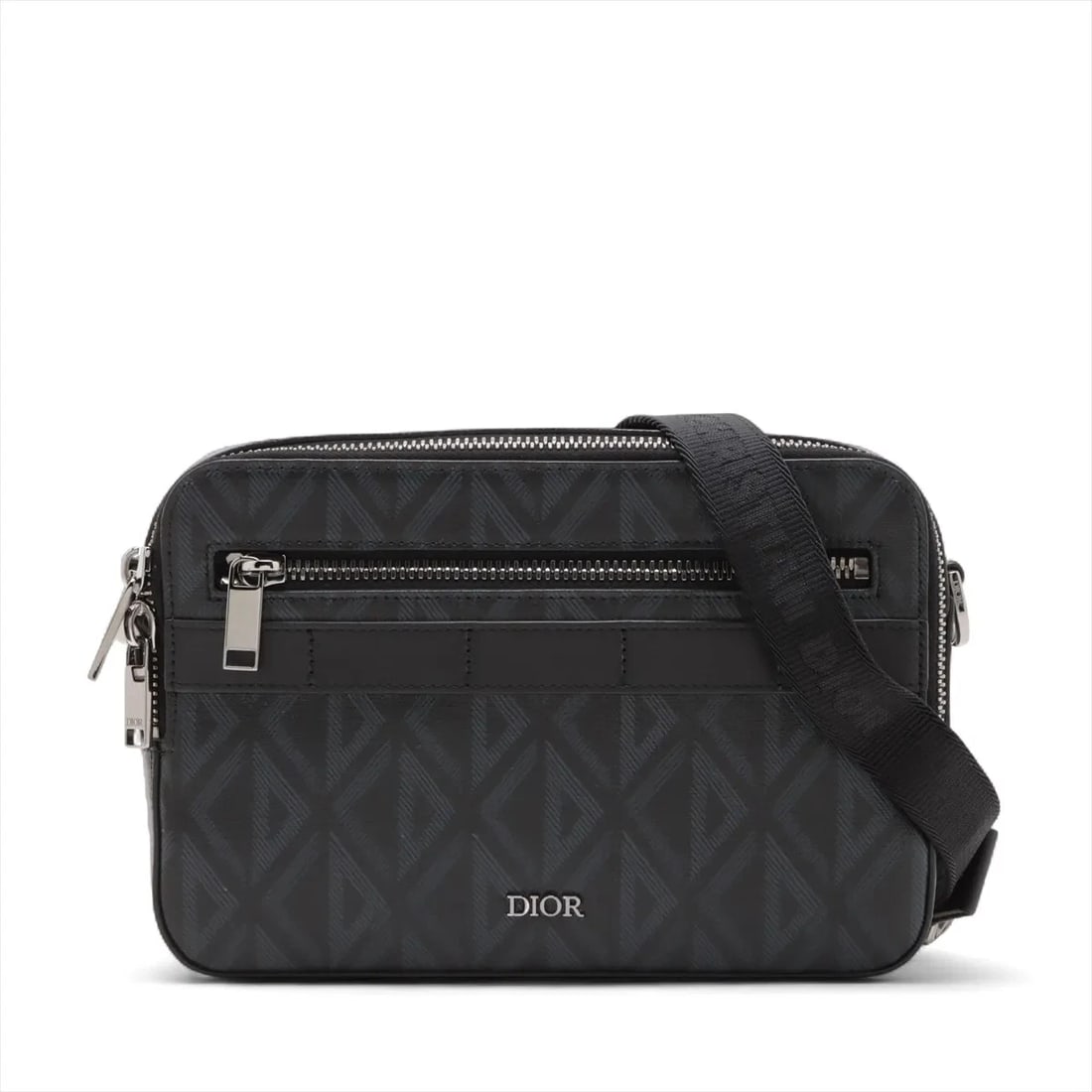 DIOR SAFARI PVCX LEATHER SHOULDER BAG SHOULDER BAG: Dior Safari PVCx leather Shoulder bag Shoulder bag Brand: Dior Type/Style: Shoulder bag Material: PVC & leather Color: Black Size: Height:5.9inchLength:8.7inchDepth:2.0inch Accessories: None <