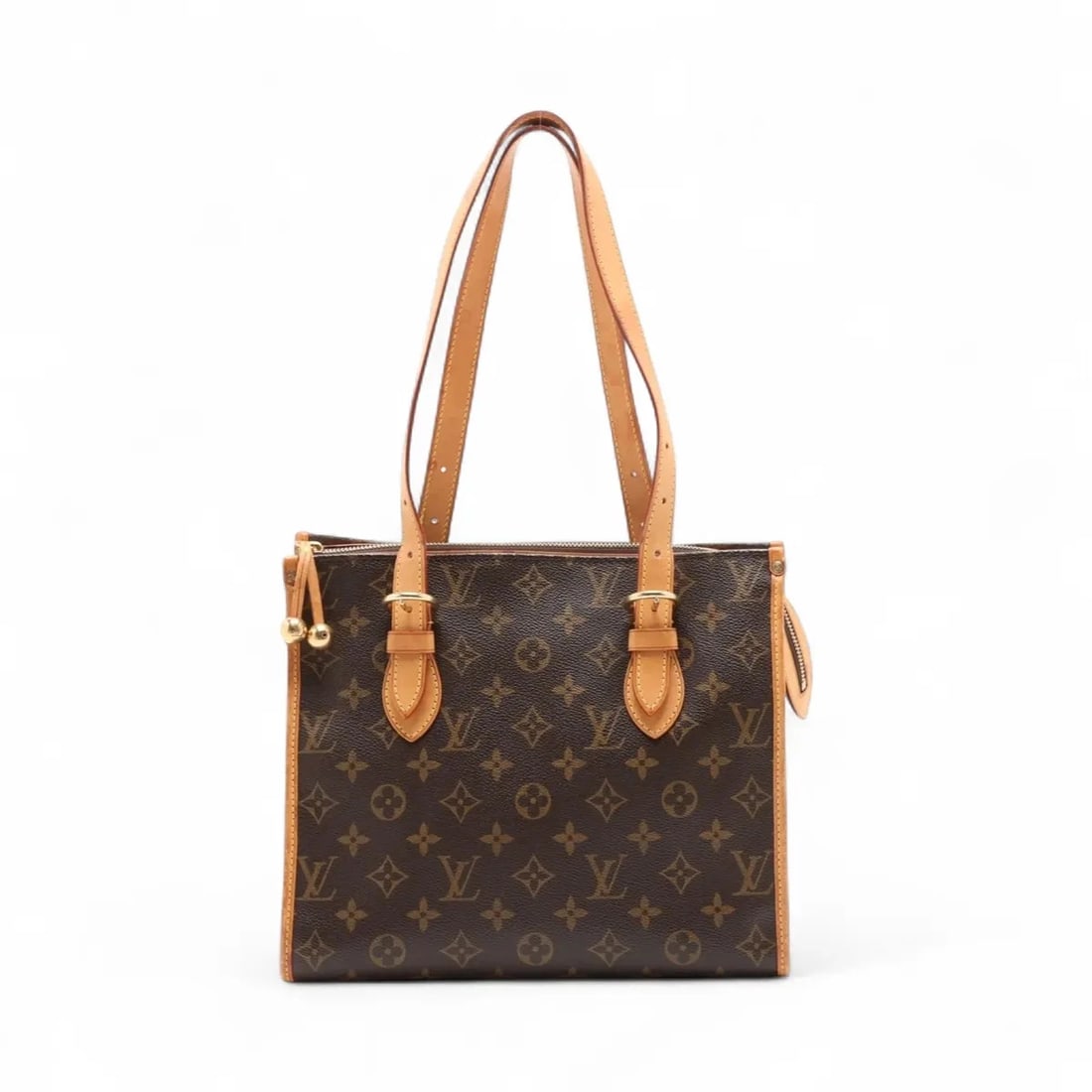 LOUIS VUITTON MONOGRAM POPANCUOULOU BROWN, TOTE BAG: Louis Vuitton Monogram Popancuoulou Brown, Tote bag Brand: Louis Vuitton Type/Style: Tote bag Material: NONE Color: Brown Size: Height:9.6inchLength:10.8inchDepth:5.3inch Accessories: None