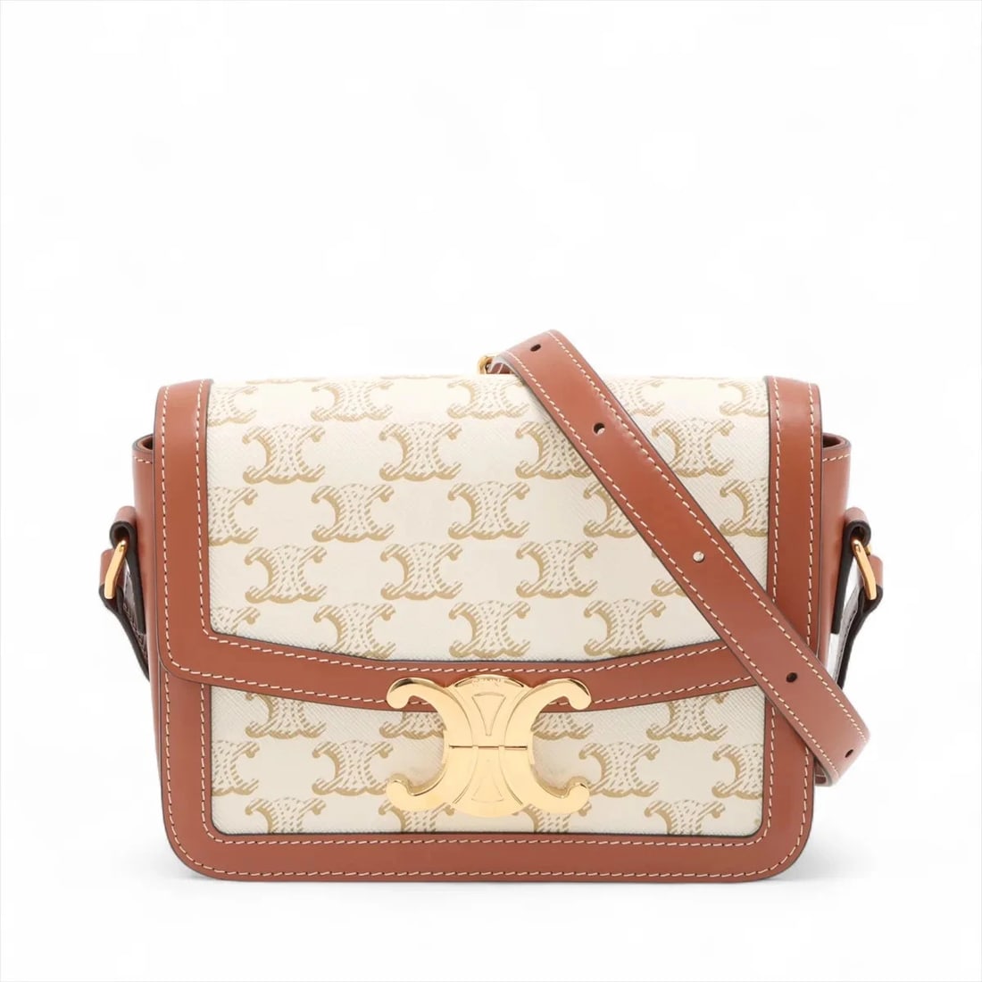 CELINE TRIOMPHE TEEN PVC & LEATHER SHOULDER BAG SHOULDER BAG (1 of 5)