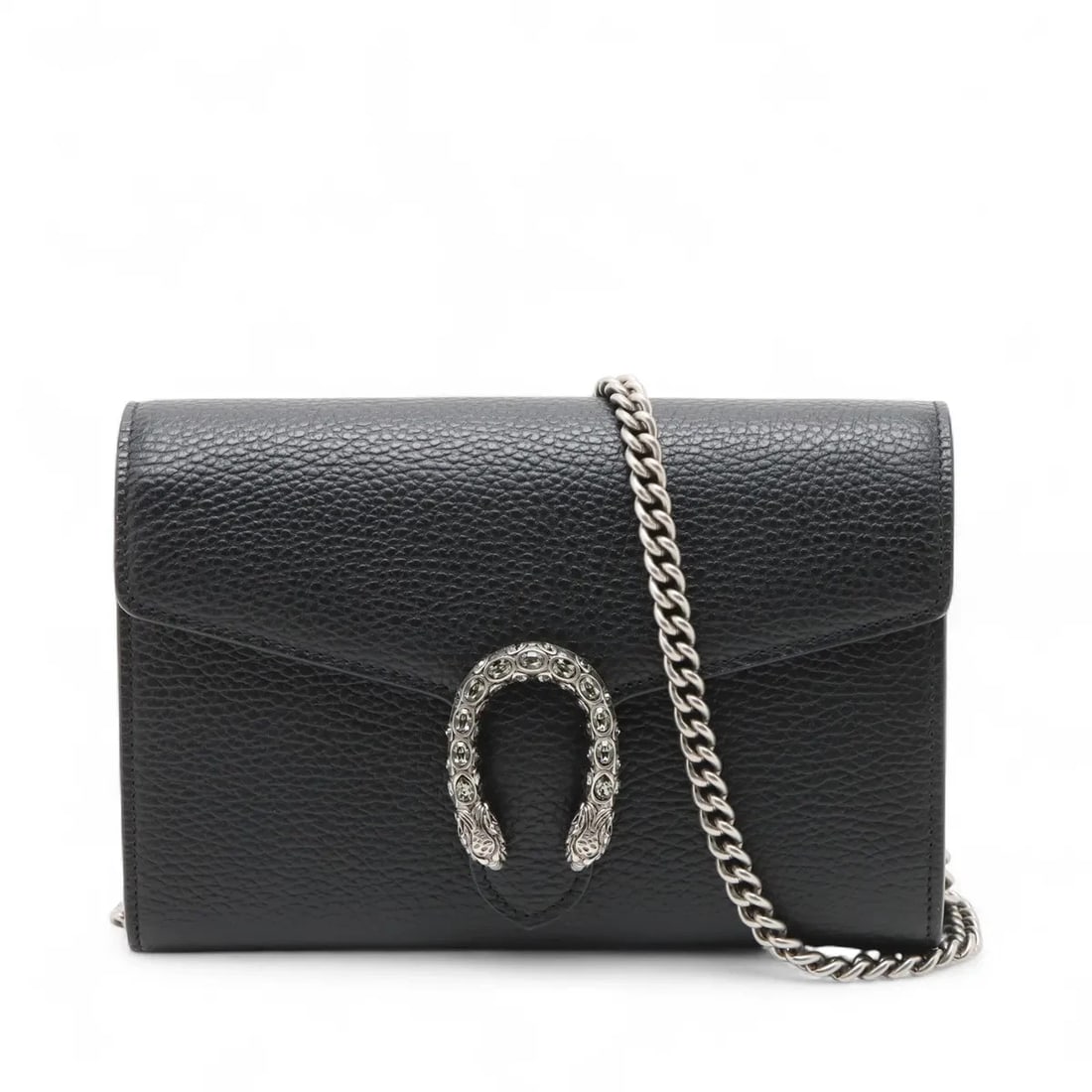 GUCCI DUONYSSOS LEATHER CHAIN WALLET SHOULDER BAG (1 of 5)