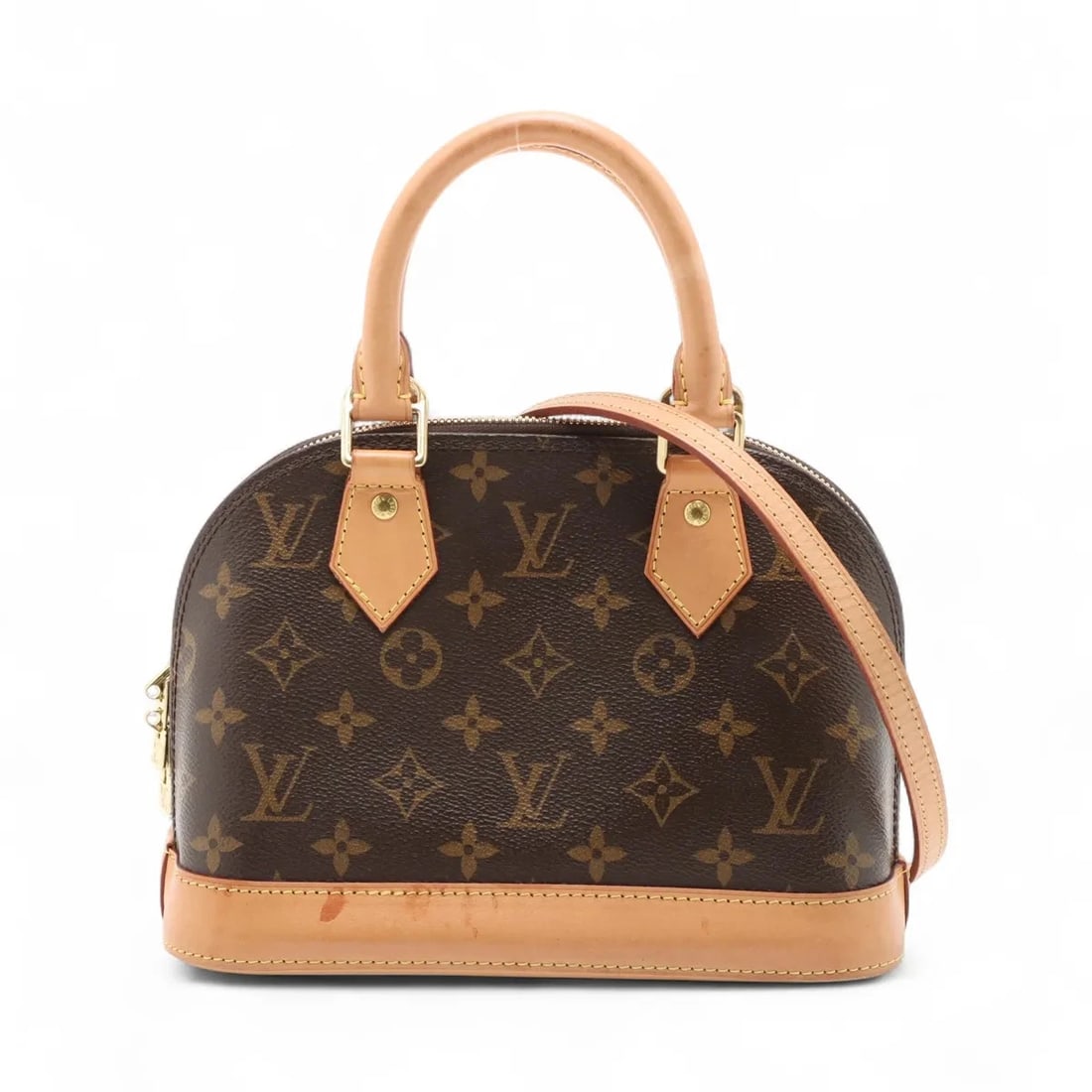 LOUIS VUITTON MONOGRAM ALMA BB HANDBAG: Louis Vuitton Monogram Alma BB Handbag Brand: Louis Vuitton Type/Style: Hand bag Material: NONE Color: Brown Size: Height:6.9inch Length:9.3inch Depth:4.5inch Handle height:3.5inch Accessories: No