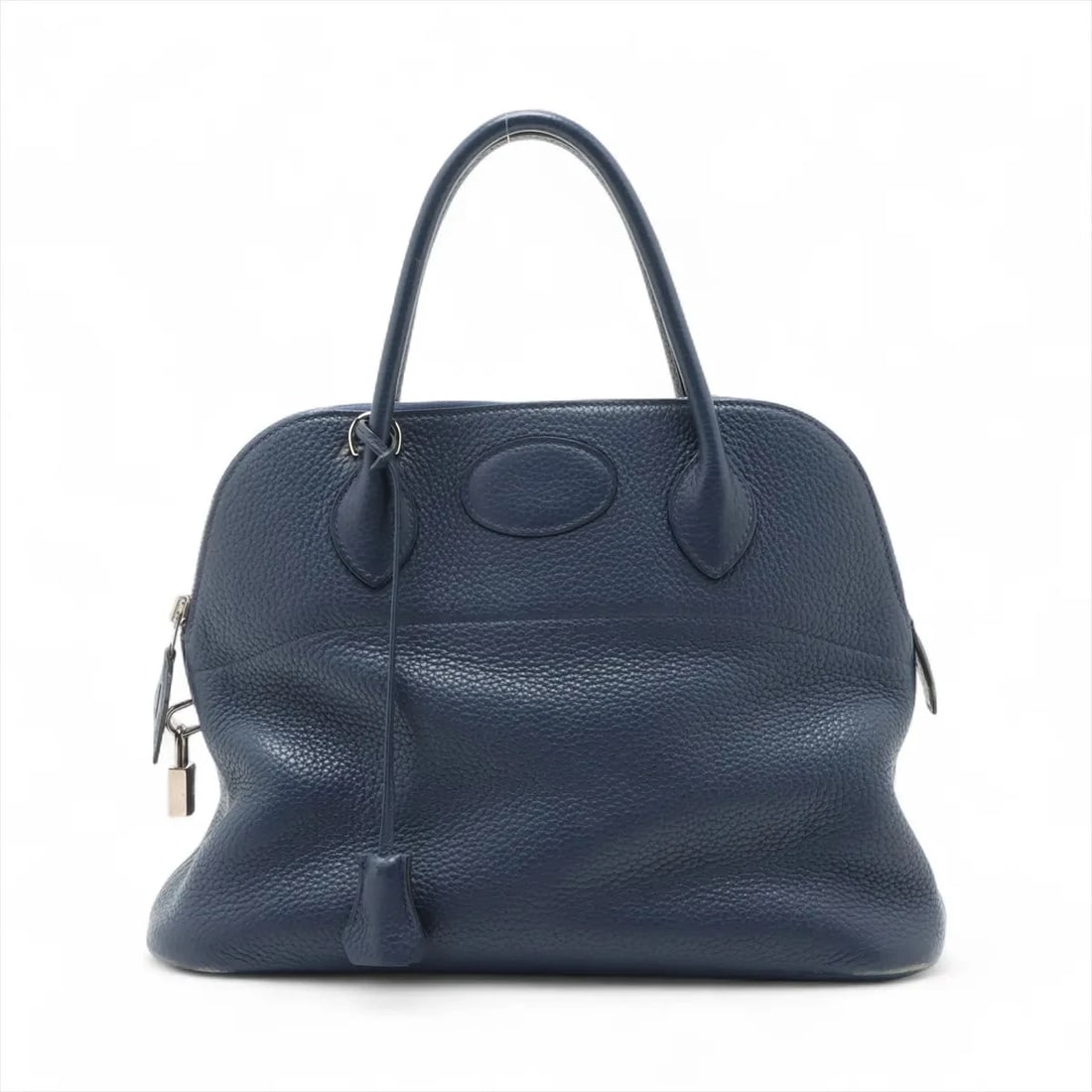 HERMES BOLIDE 31 TAURILLON CLEMENCE BLUE SAPHIR HANDBAG: Hermes Bolide 31 Taurillon Clemence Blue Saphir Handbag Brand: Hermès Type/Style: Hand bag Material: Taurillon Clemence Color: Blue Saphir Size: Height:8.7inch Length:12.4inch Depth:4.9inch Handle he