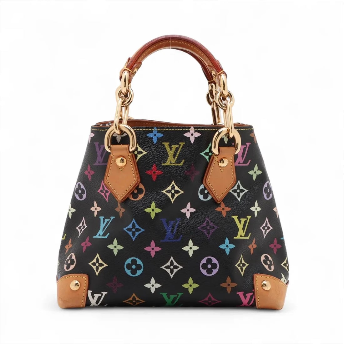 LOUIS VUITTON MULTICOLOR AUDRA HANDBAG: Louis Vuitton Multicolor Audra Handbag Brand: Louis Vuitton Type/Style: Hand bag Material: NONE Color: Black Size: Height:7.9inch Length:9.3inch Depth:5.5inch Handle height:3.7inch Accessories: No