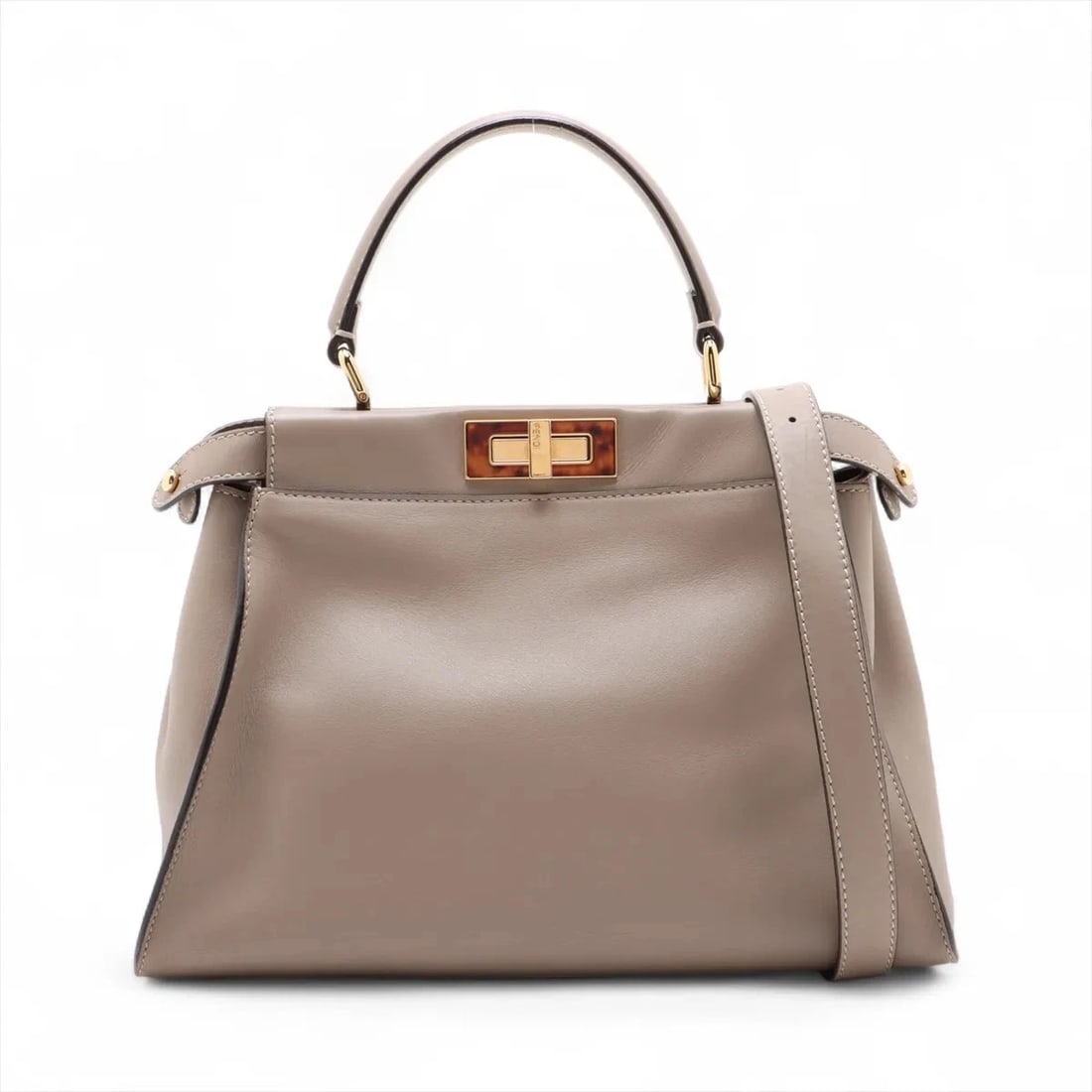 FENDI PEEKABOO REGULAR LEATHER 2 WAY HANDBAG SUNGLASSES: Fendi PEEKABOO REGULAR Leather 2 Way Handbag Sunglasses Brand: Fendi Type/Style: Sunglasses Material: Leather Color: Beige Size: Height:8.9inch Length:13.4inch Depth:5.1inch Handle height:4.7inch