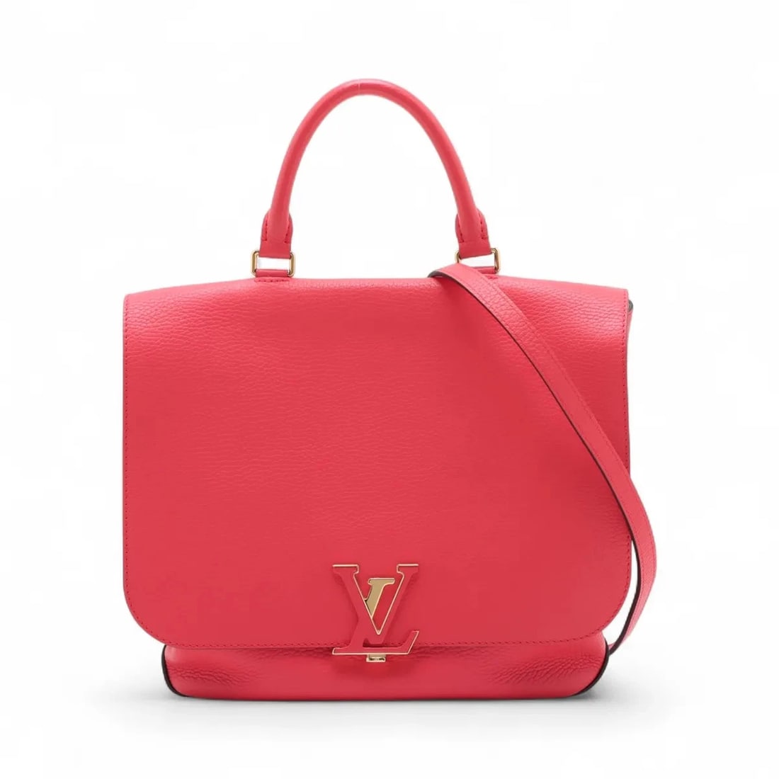 LOUIS VUITTON TAURILLON VOLTA HANDBAG: Louis Vuitton Taurillon Volta Handbag Brand: Louis Vuitton Type/Style: Hand bag Material: NONE Color: Red Size: Height:10.0inch Length:11.2inch Depth:4.1inch Handle height:4.5inch Accessories: Non