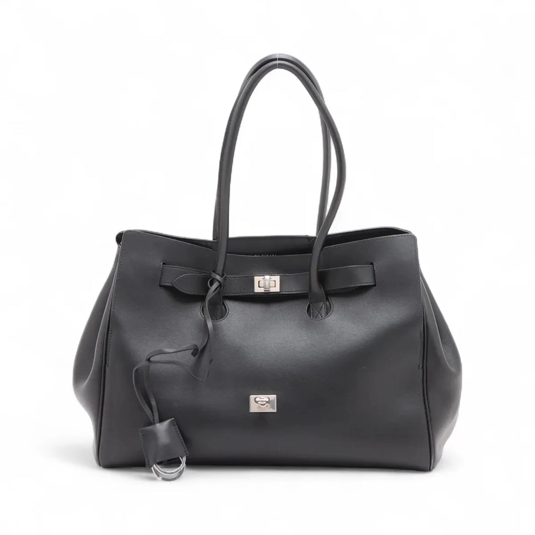 BALENCIAGA BEL AIR LEATHER TOTE BAG BLACK SHOULDER BAG: Balenciaga Bel Air Leather Tote bag Black Shoulder bag Brand: Balenciaga Type/Style: Shoulder bag Material: Leather Color: Black Size: Height:10.6inchLength:14.6inchDepth:6.7inch Accessories: None