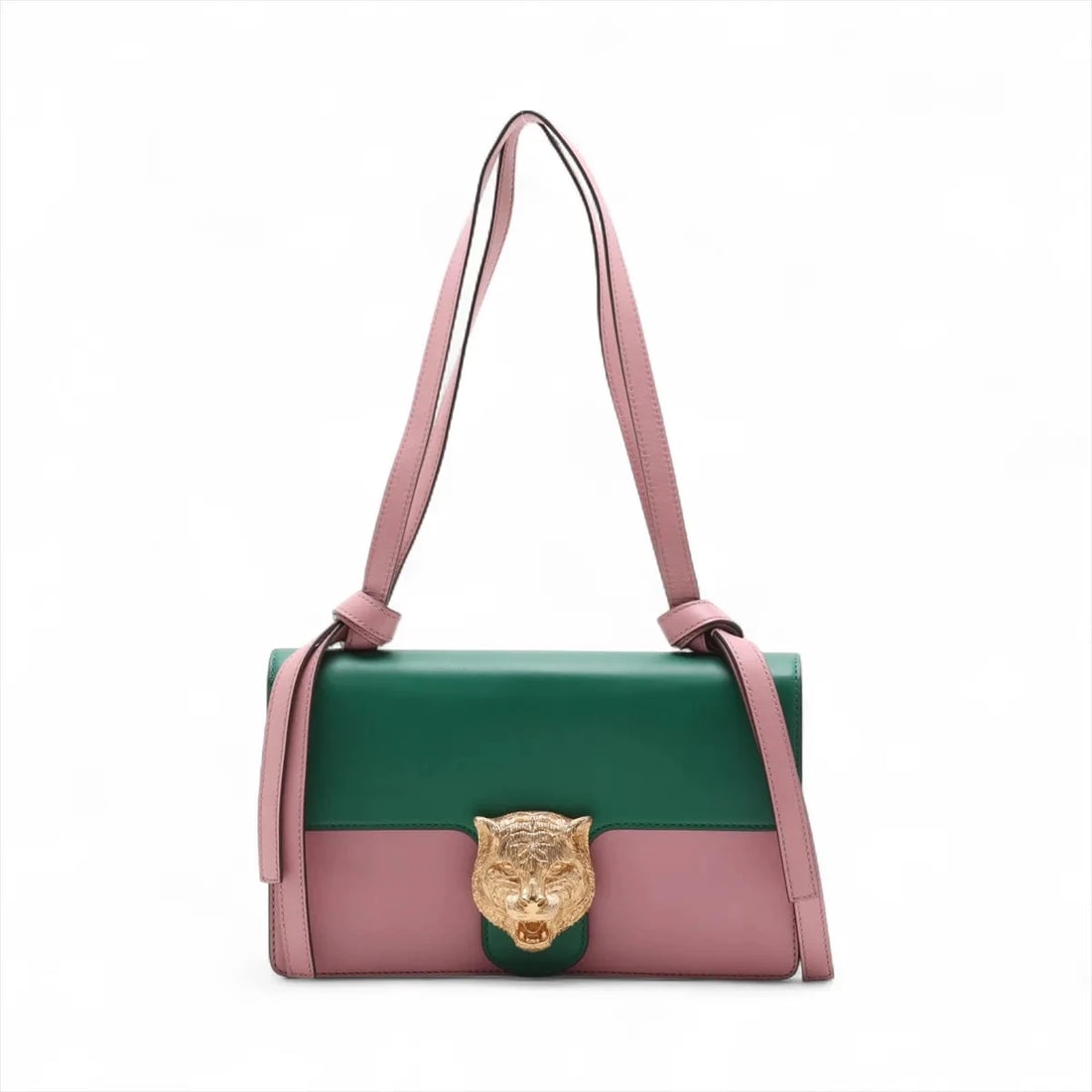 GUCCI ANIMALIER LEATHER SHOULDER BAG SHOULDER BAG: Gucci Animalier Leather Shoulder bag Shoulder bag Brand: Gucci Type/Style: Shoulder bag Material: Leather Color: Pink x green Size: Height:6.5inchLength:10.6inchDepth:4.5inch Accessories: None