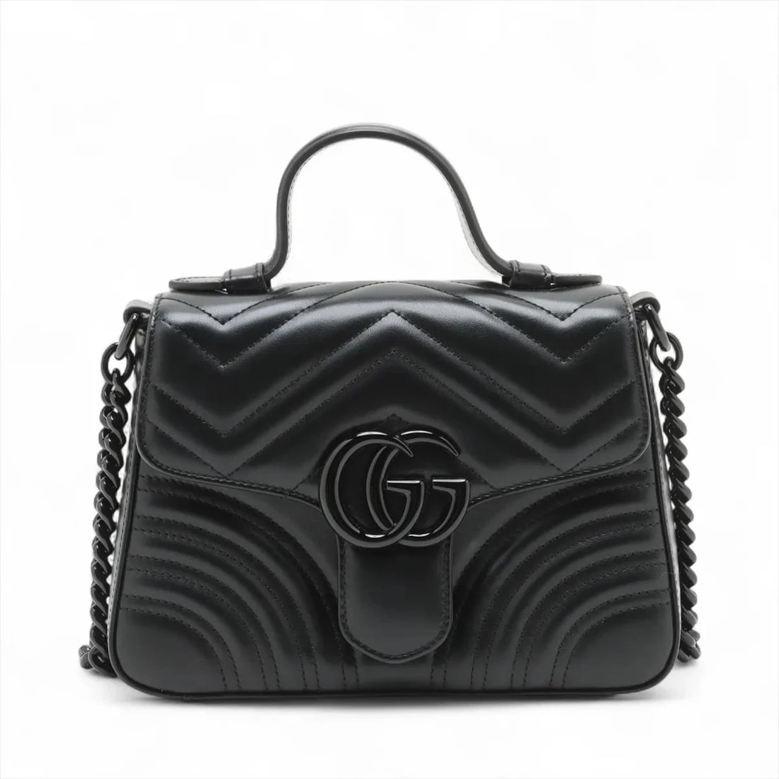 GUCCI GG MARMONT LEATHER 2 WAY HANDBAG (1 of 7)