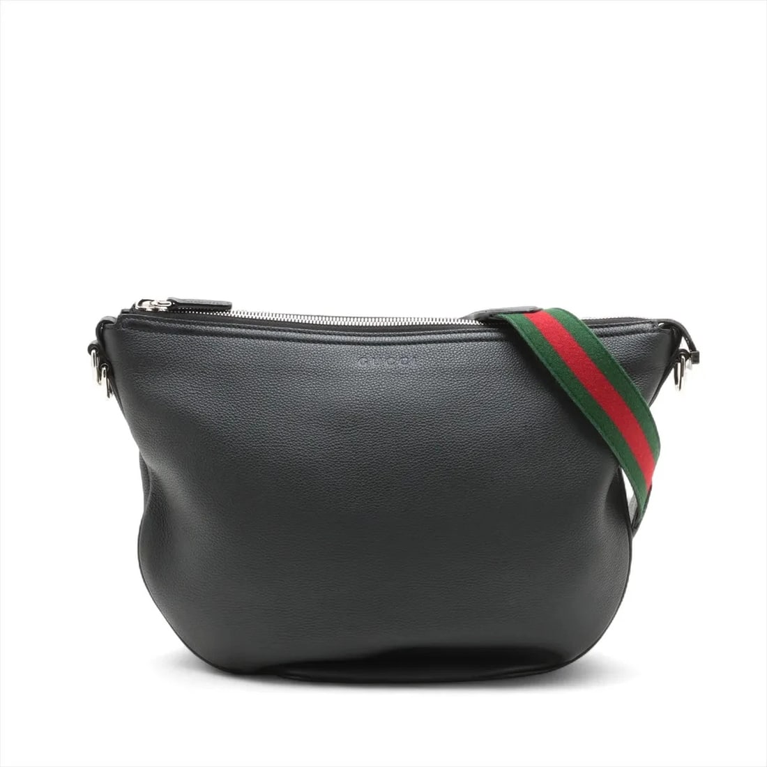 GUCCI LEATHER SHOULDER BAG BLACK SHOULDER BAG: Gucci Leather Shoulder bag Black Shoulder bag Brand: Gucci Type/Style: Shoulder bag Material: Leather Color: Black Size: Height:11.8inchLength:15.2inchDepth:1.2inch Accessories: None Acces