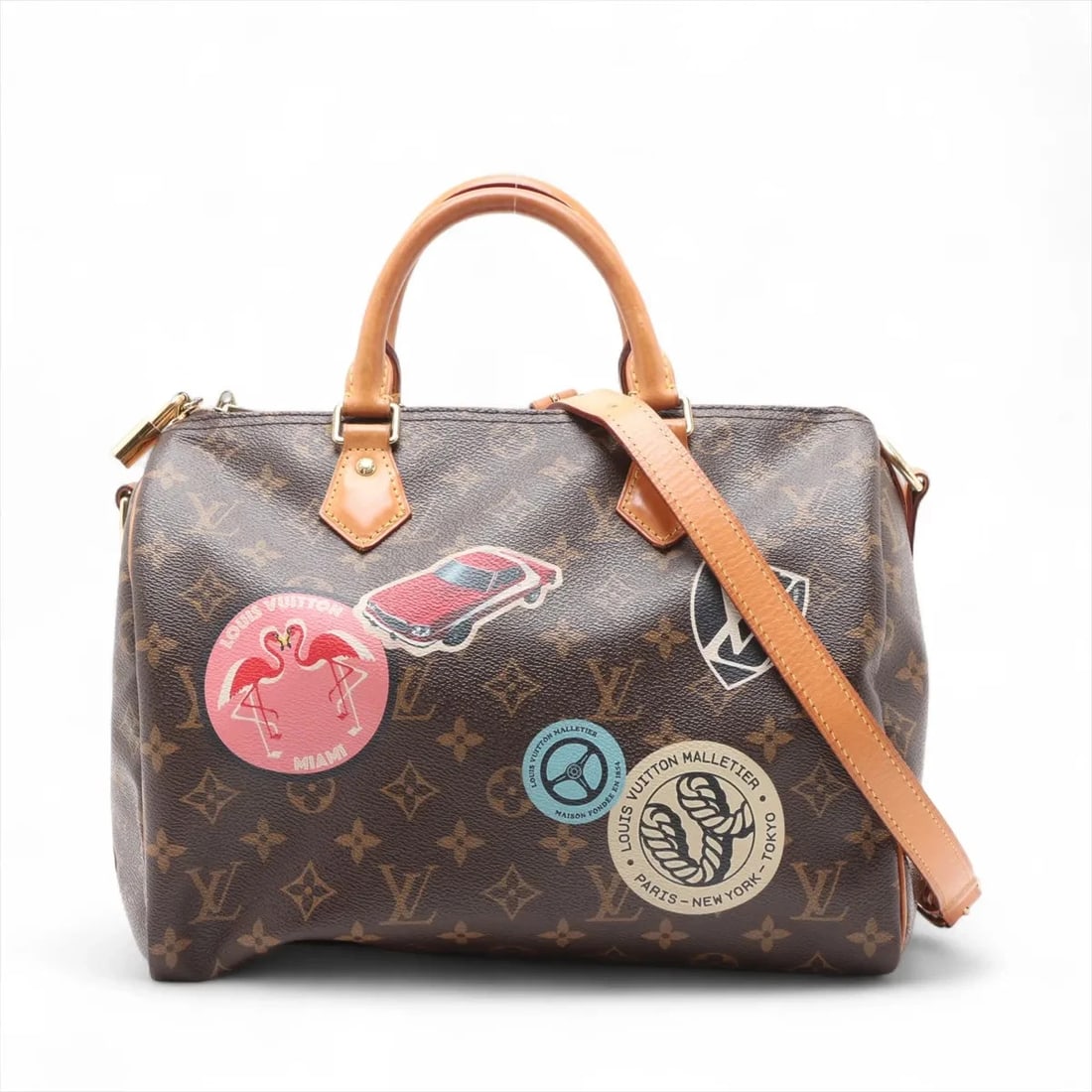 LOUIS VUITTON MONOGRAM SPEEDY BANDOULIÈRE HANDBAG: Louis Vuitton Monogram Speedy Bandoulière Handbag Brand: Louis Vuitton Type/Style: Hand bag Material: NONE Color: Brown Size: Height:8.5inch Length:11.4inch Depth:6.9inch Handle height:3.3inch Acc