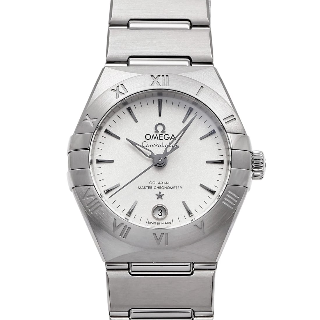 OMEGA CONSTELLATION SILVER DIAL WATCH: OMEGA Constellation Silver Dial Watch Brand: OMEGA Type: Wristwatch Material: SS SS Color: Dial color Silver Size: Bracelet size: 18.0cm Case size: 29.0mm Accessories: None Accessories Not