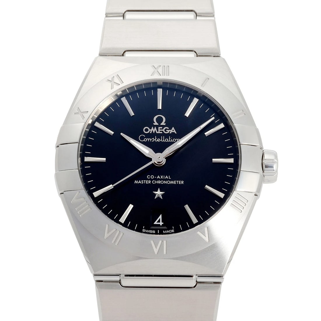 OMEGA CONSTELLATION CO-AXIAL MASTER CHRONOMETER BLACK DIAL WATCH: OMEGA Constellation Co-Axial Master Chronometer black Dial Watch Brand: OMEGA Type: Wristwatch Material: SS SS Color: Dial color Silver Size: Bracelet size: 18.0cm Case size: 36.0mm Accessories: N