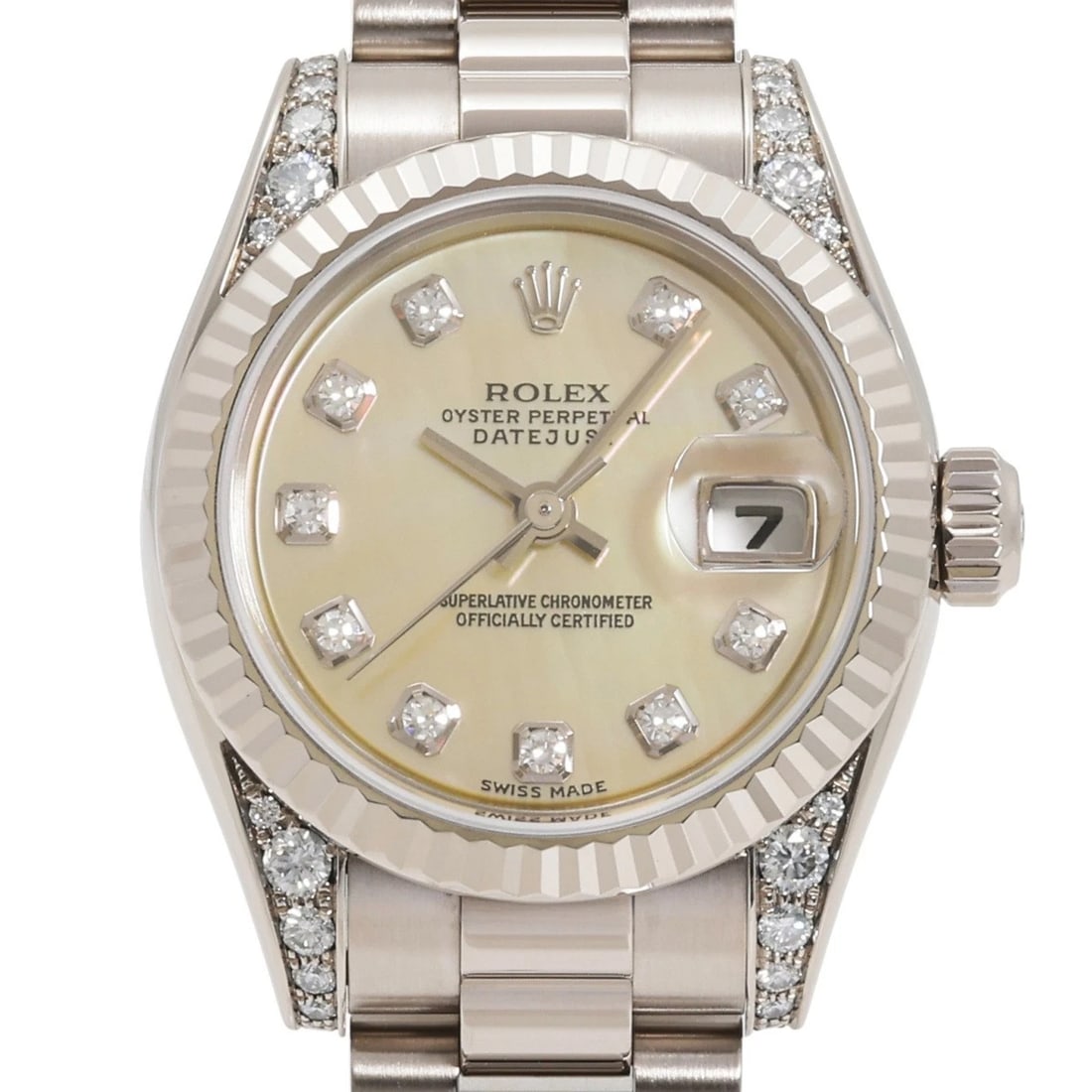 ROLEX DATEJUST YELLOW DIAL WATCH - 2