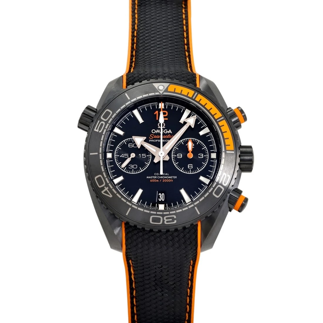 OMEGA SEAMASTER PLANET OCEAN BLACK DIAL WATCH: OMEGA Seamaster Planet Ocean black Dial Watch Brand: OMEGA Type: Wristwatch Material: ceramic rubber Color: Dial color black Size: Bracelet size: 20.0cm Case size: 44.0mm Accessories: None