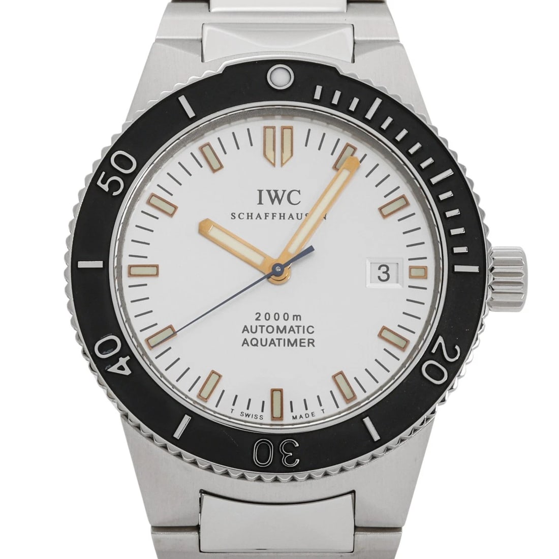 IWC AQUA TIMER GST BLACK DIAL WATCH - 2