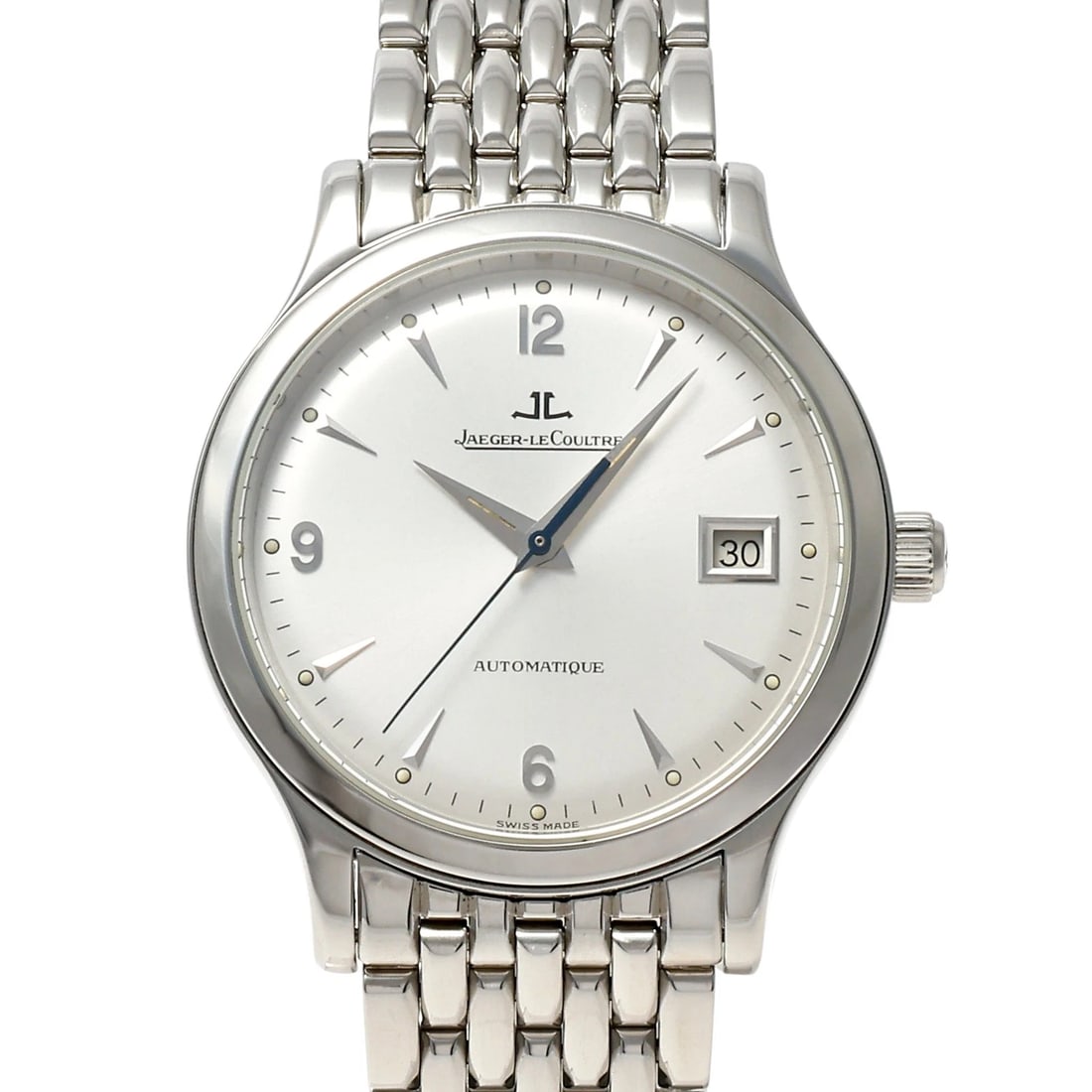 JAEGER LE COULTRE MASTER SILVER DIAL WATCH (1 of 3)