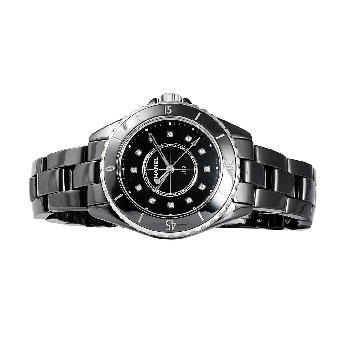 CHANEL BLACK DIAL WATCH - 2