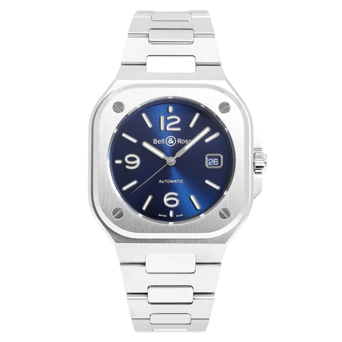 BELL & ROSS OTHER BR- BLUE STEEL BR-A-BLU-ST/SST BLUE DIAL WATCH: Bell & Ross Other BR- Blue Steel BR-A-BLU-ST/SST blue Dial Watch Brand: Bell ? Ross Type: Wristwatch Material: SS SS Color: Dial color blue Size: Case size: 40.0mm Accessories: None Access