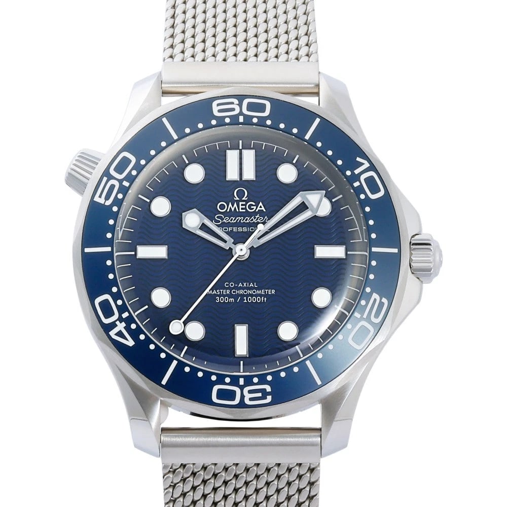 OMEGA SEAMASTER BLUE DIAL WATCH: OMEGA Seamaster blue Dial Watch Brand: OMEGA Type: Wristwatch Material: SS SS Color: Dial color blue Size: Bracelet size: 20.0cm Case size: 40.0mm Accessories: None Accessories Notice: Whe