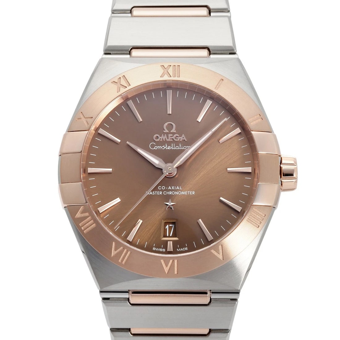 OMEGA CONSTELLATION MM BROWN DIAL WATCH: OMEGA Constellation MM Brown Dial Watch Brand: OMEGA Type: Wristwatch Material: stainless Sedona Gold stainless Sedona Gold Color: Dial color Brown Size: Bracelet size: 18.0cm Case size: 39.0mm Ac