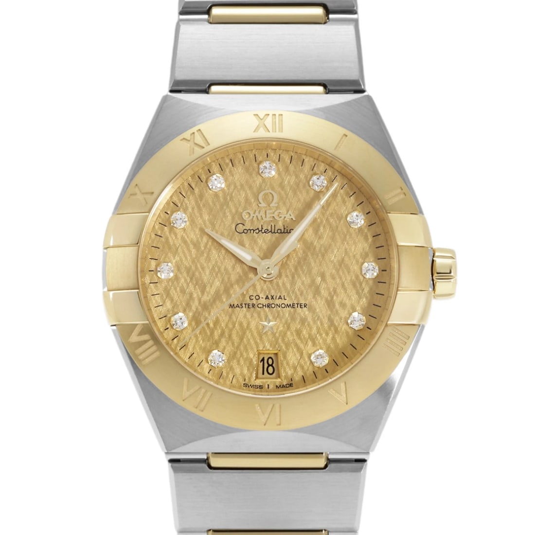 OMEGA CONSTELLATION YELLOW DIAL WATCH: OMEGA Constellation yellow Dial Watch Brand: OMEGA Type: Wristwatch Material: SS YG Color: Dial color yellow Size: Bracelet size: 18.0cm Case size: 36.0mm Accessories: None Accessories Not