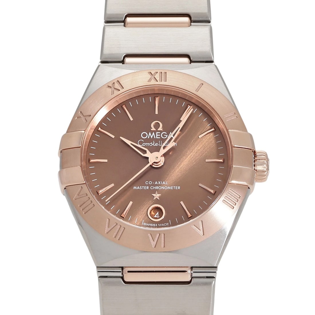 OMEGA CONSTELLATION BROWN DIAL WATCH: OMEGA Constellation Brown Dial Watch Brand: OMEGA Type: Wristwatch Material: stainless Sedona Gold stainless Sedona Gold Color: Dial color Brown Size: Bracelet size: 15.0cm Case size: 29.0mm Acces
