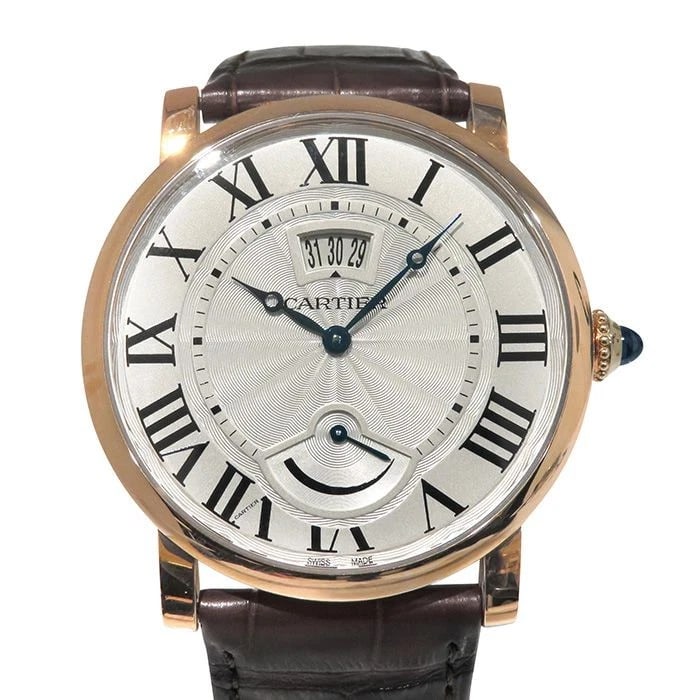CARTIER ROTONDO ROTUNDA DE CARTIER SILVER DIAL WATCH: Cartier Rotondo Rotunda de Cartier Silver Dial Watch Brand: Type: Wristwatch Material: Pink gold Color: Dial color Silver Size: Case size: 40.0mm Accessories: None Accessories Notice: When
