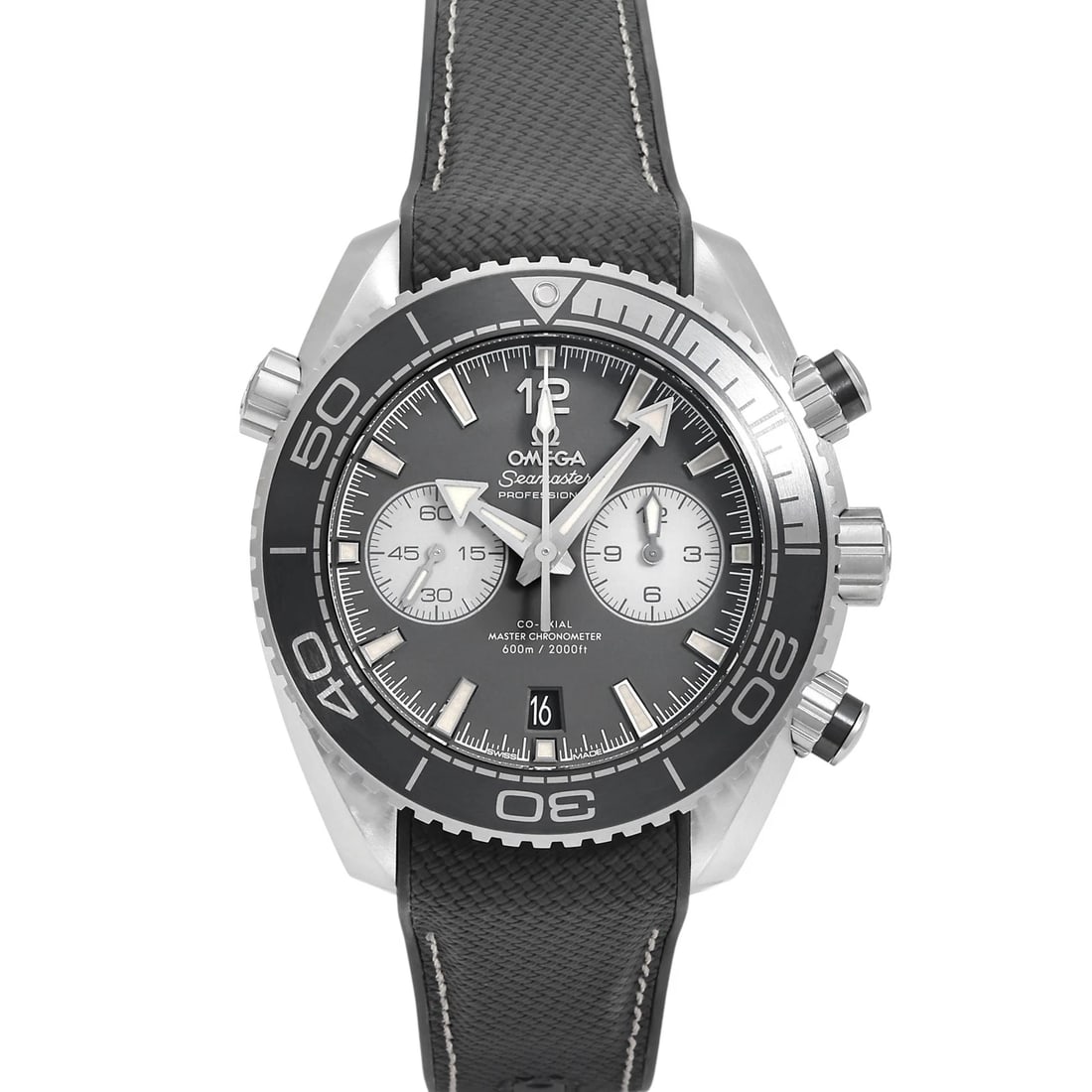 OMEGA SEAMASTER PLANET OCEAN GRAY DIAL WATCH: OMEGA Seamaster Planet Ocean gray Dial Watch Brand: Type: Wristwatch Material: stainless rubber Color: Dial color gray Size: Bracelet size: 20.0cm Case size: 45.0mm Accessories: None Acces