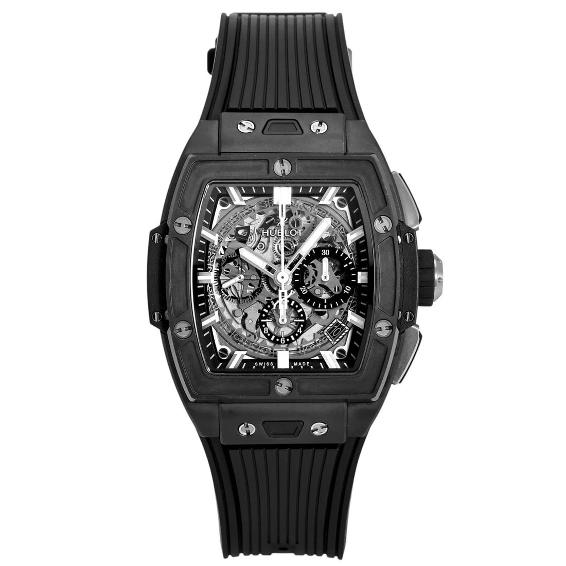 HUBLOT SPIRIT OF BIG BANG BLACK MAGIC SILVER DIAL WATCH (1 of 4)
