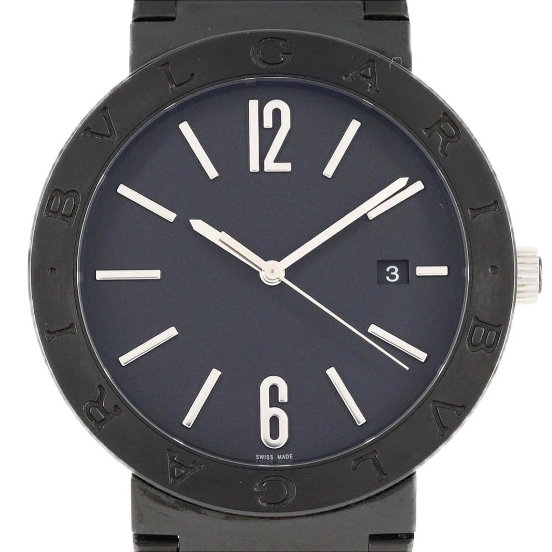 WATCH QUARTZ GRAND SEIKO BLACK DIAL WATCH: Watch Quartz Grand Seiko Black Dial Watch Brand: BVLGARI Type: Wristwatch Material: Case: Stainless Steel Bracelet: Stainless Steel Color: Dial color white Size: Case diameter approx.: 41mm Maximum ar