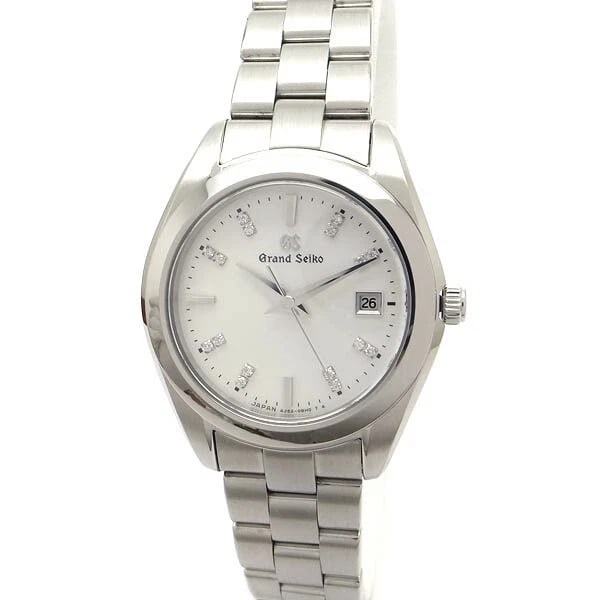 SEIKO GRANDSEIKO DIAMOND QUARTZ WATCH: SEIKO GrandSeiko Diamond Quartz Watch Brand: SEIKO Type: Wristwatch Material: stainless Color: Dial color silver Size: Face diameter 29mm (excluding crown) Arm circumference 14.5cm Accessories: No